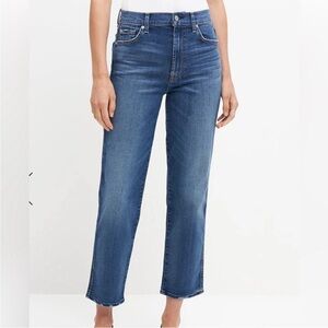 7 for All Mankind HIGH WAIST CROPPED STRAIGHT 27